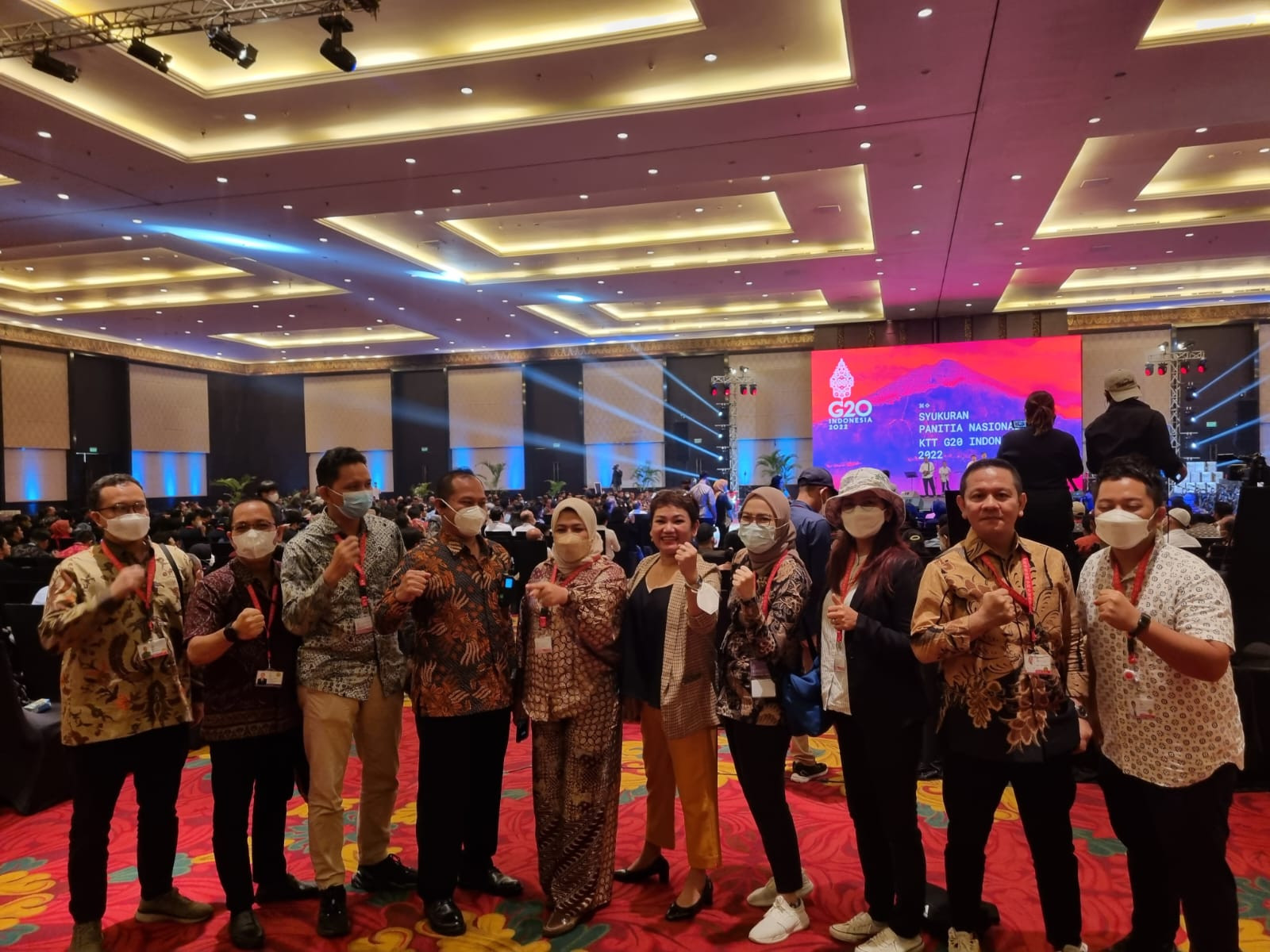 Syukuran Panitia Nasional KTT G20 Bali-Indonesia , 17 November 2022